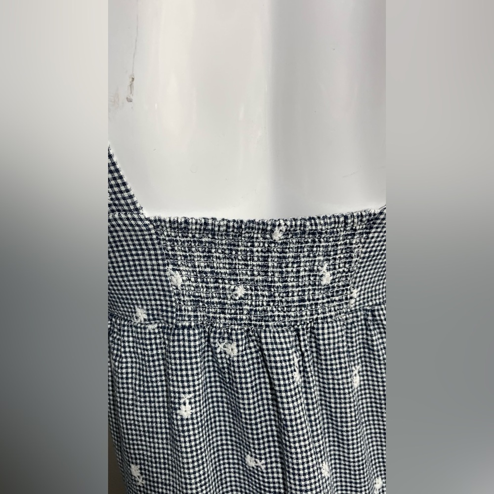 Madewell Gray Floral Tiered Midi Dress - Picture 9 of 14